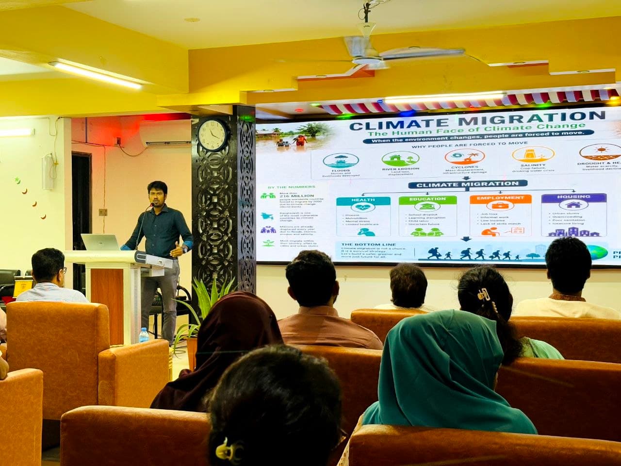 Research talk on Climate Migration at a BKSR seminar